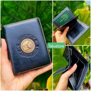 Ví Đứng Nam Da Bò THÁI Cefiro TỘC TRƯỞNG Cao Cấp Bản Màu Đặc Biệt- Họa Tiết Đồng Nguyên Khối ( Bóp Nam Da Thật 100% Bảo Hành 24 Tháng)