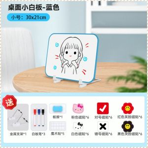 กระดานดําแม่เหล็ก ปรับได้ กระดานการสอน แบบพกพา มินิ เรียบเนียน ลบได้ นักเรียน สํานักงาน ครอบครัว