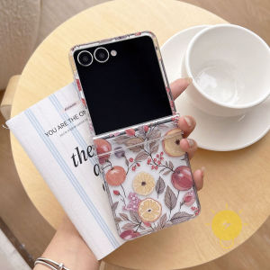 For Z Flip 8 Case PC Chain Hard Phone Case For SAMSUNG Galaxy Z Flip 7 6 5 7 FE Cover Aesthetic Korean Cute