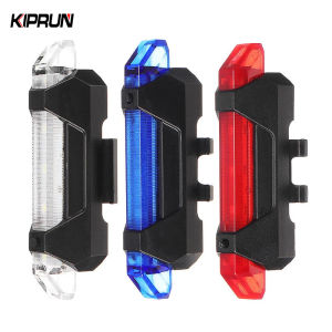 KIPRUN Bicycle Light USB Rechargeable Bike Rear Tail Light Waterproof Cycling Light Bike Lamp Warning Flash Light