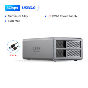 ORICO 110TB Large Storage 3.5 2.5 inches USB3.0 5Gbps HDD Docking Station With 150W Power Cooling Fan for Personal DAS