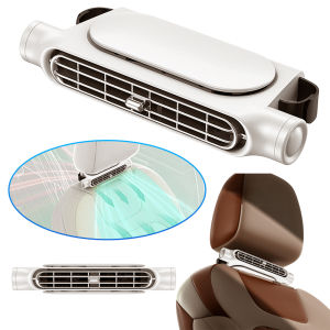 [Vodool] USB Car Headrest Cooling Air Fan 3 Speeds Adjustable Car Interior Rear Headrest Fan Cooler Car Neck Cooler Car Accessories