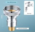 หัวแปลงก๊อกน้ำ  หัวต่อก๊อกน้ำ หัวแปลงก๊อกเครื่องซักผ้า แบบมี stop valve. 