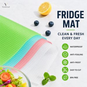 Food Grade EVA Refrigerator Pads Multipurpose Anti Slip Waterproof Washable Liners For Fridge