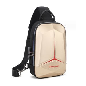 Aliencross Men Anti-theft lock Chest Bag for USB charging travel High-quality Sports Cycling Bags Waterproof Crossbody Shoulder bag