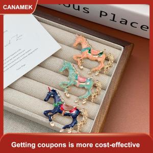 【CANAMEK】 Tòa án cổ điển phong cách men phi nước Đại Chiến tranh Ngựa trâm cài pins cho phụ nữ quần áo phụ kiện người đàn ông thời trang phù hợp với ve áo Corsage