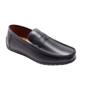 Giày lười nam 5987 TANPOLO thiết kế không dây mũi bo tròn màu Đen Nâu Xám Xanh