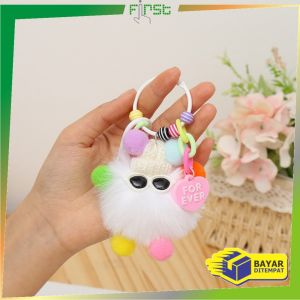 FH-C1248 Gantungan Kunci Hiasan Tas Boneka Cute Coal Balls / Gantungan Hp Lucu Strap Phone Keychains