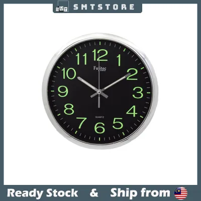 MODERN LUXURY type 12 inch round shape Luminous wall clock