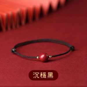 【Selling at a loss】Bestseller Cinnabar Red String Cinnabar Bracelet & Anklet Zodiac Year Purple Cinnabar Minimalist Ins Style Jewelry Perfect for Gift Exchange
