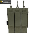 IDOGEAR Tactical SMG Triple Magazine Pouch Kriss Mag Holder Carrier Military Tarining Camoufalge MOLLE Waist Bag For SMG Kriss MP7 MP5 Vector Mag Pouch Holder 3576. 