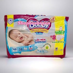 Tã dán bobby cho bé sơ sinh vừa lọt lòng 0-8 kg- tã dán sơ sinh bobby S80 Miếng và NB70 Miếng - Tã dán sơ sinh bobby  đủ size từ 0-8kg