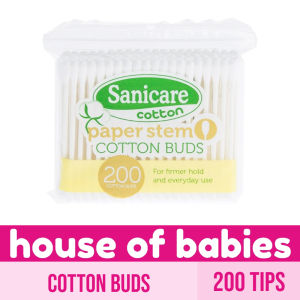 Sanicare Paper Stem Cotton Buds 200 Tips