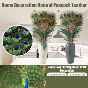 Peacock Big Eyes Feather Vase: A Unique Decorative Flower Arrangement