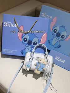 / Authentic [ Stitch Limited Edition Bowling Bag ] Womens Handbag Shoulder Crossbody Bag