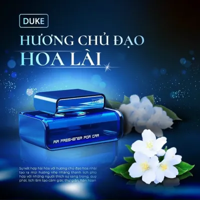 Nước hoa ô tô DUKE tinh dầu xe cao cấp đặt taplo ô tô khử mùi chống say xe chiết xuất hoàn toàn từ thiên nhiên