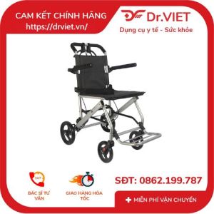 Xe lăn du lịch sắt sơn bánh nhỏ X-195L