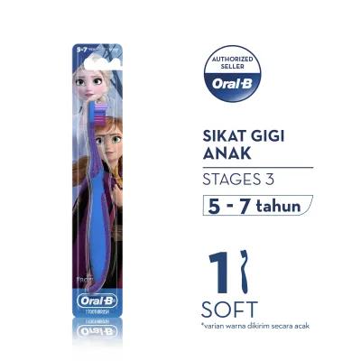 Oral-B Sikat Gigi Anak Stages 3 Cars / Frozen (5-7 tahun)