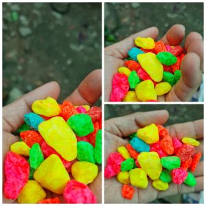 Sỏi màu 550gr trang trí chậu cây cảnh trang trí bể cá Minh Hân Garden