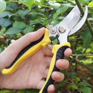 Gardening Pruning Shears High Carbon Steel Garden Plant Scissors Cutter Branch Hands Pruner