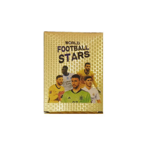 55pcs Kartu Sepak Bola Star Collection Football Stars Gold Card Silver Black Kartu Kipas Pemain Sepak Bola Kartu Koleksi Bintang