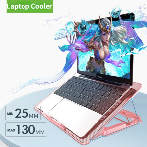 Laptop Cooler Laptop Pad Adjustable Holder Notebook Support With Six Fans For Macbook Pro Holder Laptop Cooling Stand