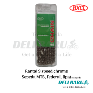 HXCL Rantai 9 speed chrome sepeda MTB federal lipat