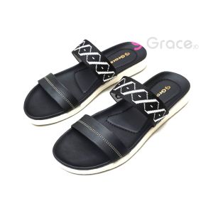 GRACE [MERYBETH 201] Sandal Flat Casual Wanita / Sandal selop Ban 2 Cewek / Sandal Slop Wanita