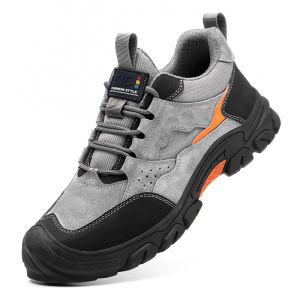 Steel Toe Mens Safety Shoes Puncture Resistant Work Shoes Mens Protective Shoes Wear-Resistant Sole Work Boots Tactical Boots