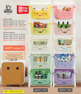 Lemari Plastik Flip Club Cabinet 4 susun Nakas MURAH CUCI GUDANG