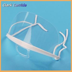 [Clark Carrida] Reused Transparent Anti-fog Anti-saliva Mouth Shield Plastic Mouth Cover