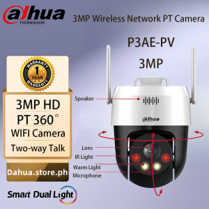 Dahua Full-color 3MP/5MP IR and White Light Network PT 360° Camera Two way voice call Wi-Fi camera Sound and Light Alarm