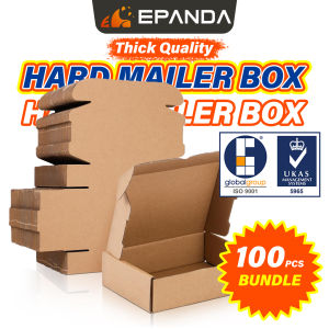 100pcs Corrugated Mailer Box Pizza Box Parcel Box Packaging Gift Box Kotak Pos Hadiah Penghantaran