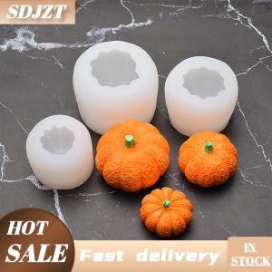 SDJZT 3D Mini Bí Ngô Hình Dạng Silicone Khuôn Halloween Đảng Trang Trí Fondant Mousse Handmade Tự Làm Bánh Sô Cô La Khuôn Có Thể Giặt