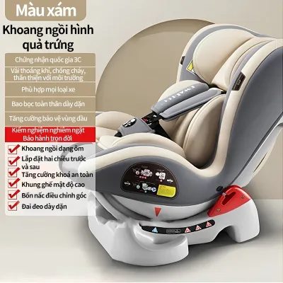 Ghế ngồi ô tô trẻ em từ trẻ sơ sinh đến trẻ 12 tuổi ISOFIX bảo hành 3 năm -NTH00