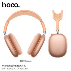 Hoco W65 หูฟังบลูทูธไร้สาย แบบครอบหูแม่เหล็ก แบตอึด 45 ชม. รองรับ BT 5.4 / Aux 3.5mm คุณภาพเสียงดี HiFi Audio