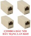 Combo 4 đầu nối dây cáp mạng Internet / Lan chuẩn RJ45. 