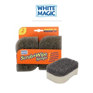 White Magic Scrub+Wipe Sponges