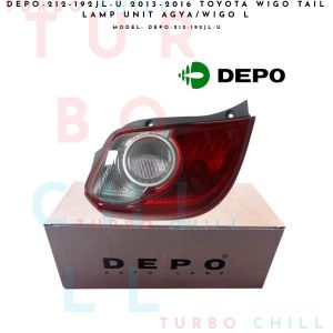 2013-2016 TOYOTA WIGO TAIL LAMP UNIT AGYA/WIGO L DEPO-212-192JL-U LEFT/ DRIVER SIDE