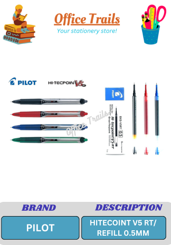 Pilot Hi-Tecpoint V5 RT Retractable Rollerball Pen Sold Per Piece  Lazada PH