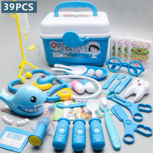 71Pcs Mainan Anak Doctor Koper Mainan Anak Anak Perempuan Dokter Dokteran Set Lengkap PlaySet Mainan Edukasi