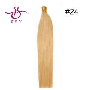 Straight I Tip Hair Extensions 100% Human Hair Extensions Remy Hair Brown Blonde Pure Color 50G/100pc 16 18 20 22 24 Inch