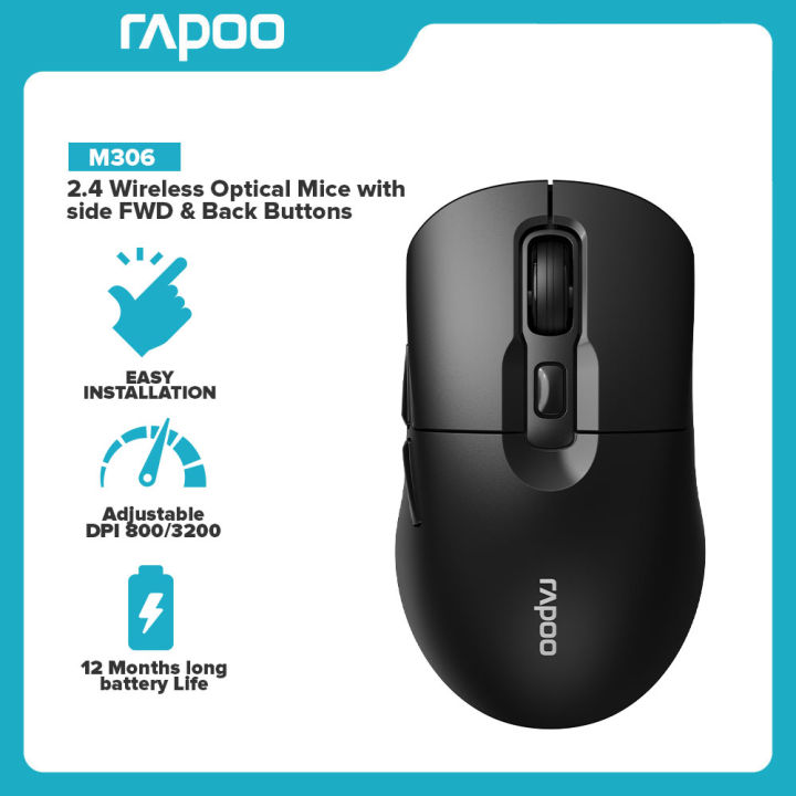 Rapoo M306 Wireless Optical Mouse 1 Year Local Supplier Warranty - Lazada |  Lazada PH