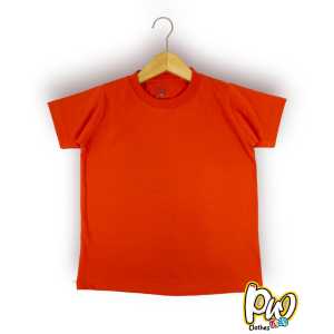 KAOS POLOS ANAK LAKI LAKI PEREMPUAN LENGAN PENDEK PREMIUM BAHAN COTTON COMBAD 30s