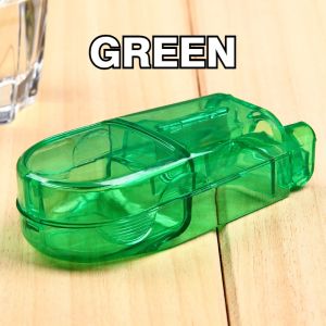 Portable Box Case Holder Storage Separator Compartment Pill Splitter Splitting Pill Cutter Convenient Tablet Cutter Plastic Medicine Splitter Kotak Pemotong Ubat 携带式切药盒