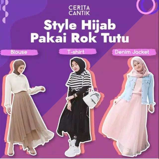 Tutu Dewasa Style Hijab Rok Tutu Gratis Ongkir) BEST SELLER ROK