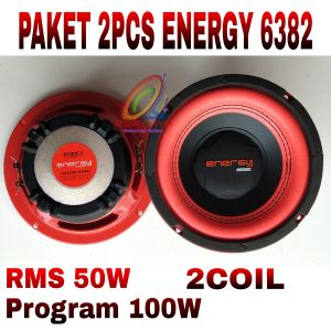 Paket 2Pcs Speaker 6 Inch Legacy Energy 6382