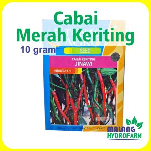 Benih Cabai Merah Keriting Jinawi F1 10 gram Tunas Agro dataran rendah sampai tinggi bibit biji cabe cabean kriting hydroponik hidroponik