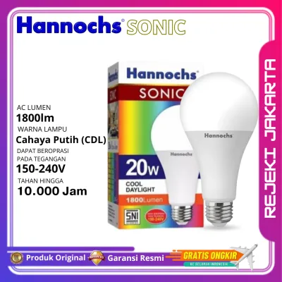 Hannochs Sonic Bohlam Lampu LED 30WATT Cahaya Putih Hemat Energi Desain Elegan GARANSI RESMI 1 TAHUN
