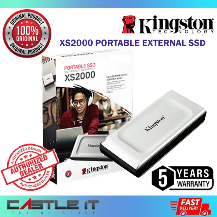 Kingston XS2000 500GB 1TB 2TB Portable SSD USB 3.2 Gen2x2 External Solid State Drive